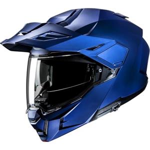 HJC, Casco Moto Modulare i80 UNI Semi Flat Metallic Blue, XS