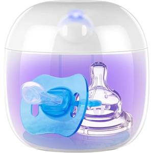 mountop Sterilizzatore Portatile Dummy, Mini Box Sterilizzante UV-C, Sterilizzazione al 99,99% in 3 Minuti, Ricaricabile USB-C, Sterilizzatore Compatto per Ciucci, Tettarelle e Altri Accessori per Bebè