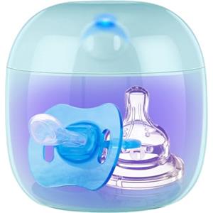 mountop Sterilizzatore Portatile Dummy, Mini Box Sterilizzante UV-C, Sterilizzazione al 99,99% in 3 Minuti, Ricaricabile USB-C, Sterilizzatore Compatto per Ciucci, Tettarelle e Altri Accessori per Bebè