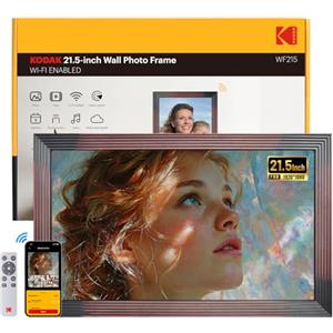 KODAK Cornice Digitale Foto 21.5 Pollici, Cornice Foto Digitale WiFi, FHD IPS Screen, 32GB Memoria, Cornice Elettronica Foto Condividi di Foto e Video via App/USB, Auto-Rotazione, Sensore di Movimento