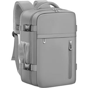OTAHGK Zaino da Viaggio 40 × 20 × 25 per Ryanair, Bagaglio a Mano Sotto il Sedile Aereo Borsa da Cabina Voli Zaini Casual Valigia Ufficio Scolastico Lavoro Borse Adatto a Laptop da 14 pollici-Grigio