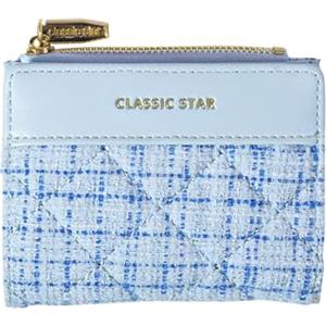 LJCZKA Portafoglio Donna Piccolo in Pelle PU, Portafoglio Donna con Portamonete a Scatto Scomparti per Carte Multipli, 11,5 x 9 x 2cm