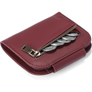 SENDEFN Portafoglio da Donna in Pelle, Portafogli Donna Piccoli con Blocco RFID, Portamonete con Cerniera e Chiusura a Scatto Scomparti per Carte Multipli