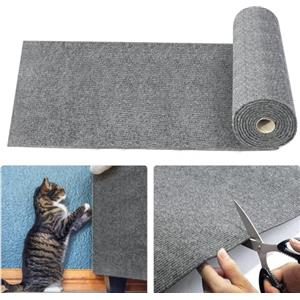 JINYJIA Tappetino Antigraffio Autoadesivo per Gatti, Climbing Cat Scratcher 40 x 200 cm, Tappeto Tiragraffi, Protegge Divani e Tappeti