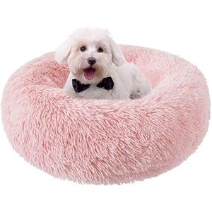 Nisrada Cuccia per gatti da interni, 60 cm, per cani di piccola taglia, lavabile, rotonda, per cuccioli e gattini, con fondo antiscivolo