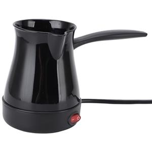 lvifloae Caffettiere elettrico Turco Caffettiere Arabo Caffetteria Greek Caffette Abs Acciaio in acciaio inossidabile Caffettiera (Nero)