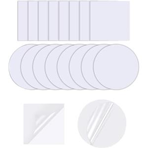 SYEYCW 18 Pezzi Toppa di Riparazione Resistenti all'Acqua, Kit di Riparazione per Piscine Gonfiabili, Autoadesive, Impermeabili, per Tende, Giocattoli Gonfiabili, Divani, Anello da Nuoto