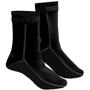 Alomejor Calzini da Snorkeling Calzini in Neoprene da 3 Mm di Spessore Calzini da Acqua Termale Calzini da Sub per Nuoto, Immersioni, Surf (Nero)