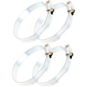 WEKADRIN 4 pezzi Morsetti per Tubi da Morsetti Regolabili in Metallo Resistente per Fissaggio Tubi Piatti Adatti per Estintori e Uso Industriale e Domestico