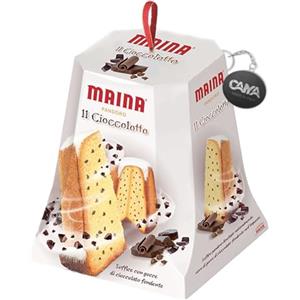 CAIYA Maina Pandoro Cioccolotto Ricco di Gocce di Cioccolato Fondente 750g con Portachiavi CAIYA®