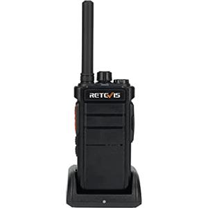 Retevis RB626 Walkie Talkie, 2000mAh Radio Trasmittente Professionale, 16 Canali, VOX,Clonazione Wireless, Walkie Talkie Ricaricabili Tramite Cavo USB (1 Pezzi, Nero)