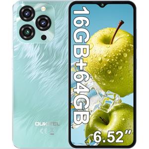 OUKITEL C3 Smartphone, 16GB+64GB/ 1TB Telefono Cellulare, 6.52" HD+ Cellulari e Smartphone, 5000mAh Cellulare Android, 13MP+5MP Telefoni Cellulari, Dual 4G SIM/Face ID/OTG/GPS/ 3.5mm Jack