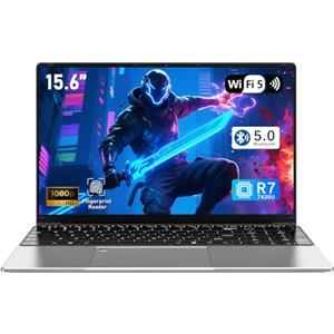 FUNYET Portatile Gaming Laptop,2025 Win11pro Notebook, 15,6 pollici Processore R5-7430U, 16 RAM 1TB SSD, FHD 1920 * 1080 Computer portatile, Tastiera retroilluminata,BT5.0