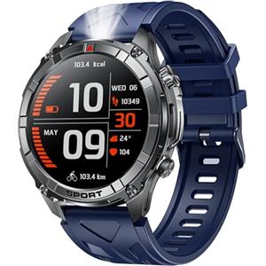 Motsfit Orologio Smartwatch Uomo Fitness: 1.52" Smart Watch con Effettua Risposte Chiamate, Pressione Cardiofrequenzimetro, 100+ Modalità Sportive, IP68 Impermeabile, Compatibilità Android e iOS