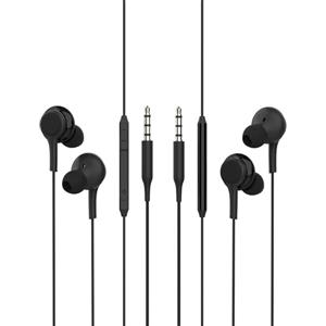 HOYULLI 3,5 mm con cavo per cuffie (2 pezzi), Aux Wired Headset Cable Jack per Phone PC Headphones Microfono Musica Audio compatibile per Samsung Connettore in-Ear Auricolari MP3 Android S10-ej