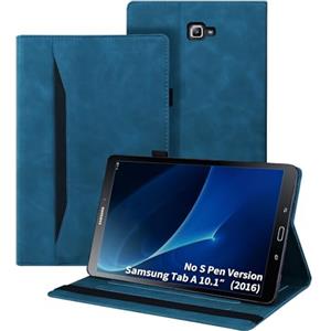 Auslbin Cover per Galaxy Tab A6 10.1 2016,Cuoio Premium PU Cover per iPad Tablet con Sleep/Wake Automatica funzione,Custodia per Samsung Galaxy Tab A6 10.1 Pollici SM-T580/SM-T585,Blu