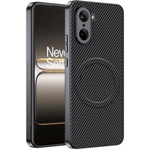 CAUHENYEE Cover per OnePlus Nord CE5 5G Custodia, Antiurto, Protezione dell'Obiettivo della Fotocamera - Cover Magnetica per OnePlus Nord CE5 5G, Fibra di Carbonio