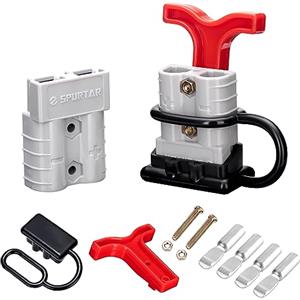 Spurtar 50A 6 AWG Cavo del Cavo della Batteria 2 Pezzi, Collegamento rapido Scollegamento dell'utensile di scollegamento, Cavo per Calibro e 12-36 Voltaggio - con Manico