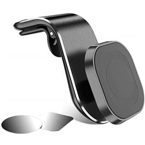 soleilx Supporto Auto Smartphone Magnetico Universale Porta Cellulare Auto per Alette Orizzontali telefoni iPhone XS Max/Xs/Xr/X/8/7/6s Plus, Galaxy S10 S9 Note Huawei P20 Xiaomi (N4)