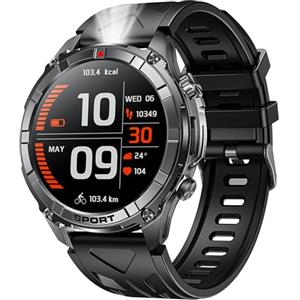 Motsfit Orologio Smartwatch Uomo Fitness: 1.52" Smart Watch con Effettua Risposta Chiamate Pressione 100+ modalità Sportive Cardiofrequenzimetro Impermeabile IP68 Tracker Orologi Compatibilità iOS e Android