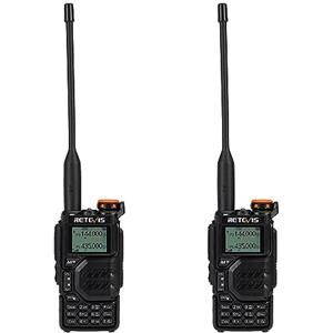 Retevis RA79 Walkie Talkie, Radioamatori Dual Band con Batteria 1400mAh, 2m/70cm/FM/AM, Supporto VFO/CPS/Chirp, Radio Bidirezionale per Caccia, Viaggi, Walkie Talkie a Lungo Raggio (2 Pezzi)