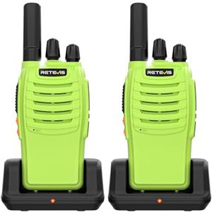 Retevis H777 Walkie Talkie Professionali, PMR Walkie Talkie Con Batteria Ricaricabile, Facile da Usare, Torcia, VOX, USB, Woki Toki per Campeggio, Escursionismo, Sport All'aria Aperta (1 Coppia)