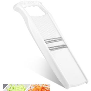 Börner Affettaverdure Roko PowerLine - Tagliaverdure per Frutta & Verdura - Mandolina Julienne per tagliare a Strisce fini - Mandolina per Verdure - Tagliaverure - Grattugia (Bianco)