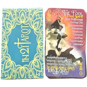 Qiwieod Tarocchi Mazzo Da 78 Carte, Set Di Tarocchi Classici Per Principianti, 78 Tarocchi Classici Per Principianti Ed Esperti, Carta Di Divinazione Misteriosa, Strumenti Di Divinazione Per Il Futuro