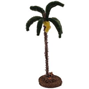 Ferrari & Arrighetti Palma Singola su Base per Presepe, Palma per Presepe Orientale/Deserto, Linea Presepe Bertoni, 22 Cm