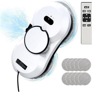 Oamger Robot lavavetri automatico con getto d'acqua intelligente, navigazione intelligente, telecomando, 10 panni (B 5600Pa)