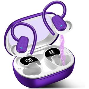 OYIB AI Cuffie Traduzione Simultanea, 50 Ore Bluetooth 5.4 Auricolari con 164 Lingue/6 Modalità di Traduzione, 3 in 1 Auricolari Traduttori Istantanei Lilla