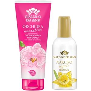 Giardino Dei Sensi Narciso Segreto - Profumo Donna Spray 100 ml + Doccia Schiuma 100 ml In Omaggio - Fragranza delicata, set completo per un rituale di bellezza (1 Unità)