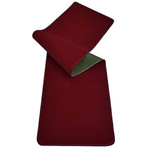 Casatessile Tappeto Cucina passatoia Antiscivolo Largo 50 cm. Tinta Unita VELLUTATA Corsia Lavello, Tappeti Multiuso Lavabile. - Bordeaux, 80 cm.