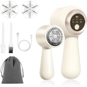 Elitecran Mini Levapelucchi Pelucchi Elettrico, Rasoio in Tessuto, Regolabile 3 Velocità Leva Togli Elettronico, Dispositivo Rimozione Pelucchi, Ricaricabile Rimuovere Pelucchi per Vestiti e Mobili