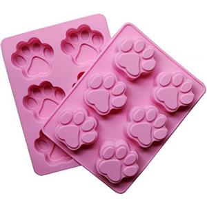 FantasyDay® Stampo in Silicone per Dolci a forma di Zampa, 2 pezzi Silicone Muffin Sapone Handmade Stampi per Cubetti di Ghiaccio, Biscotti, Tortini, Cioccolato, Dolci - silicone antiaderente