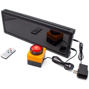 Jieotwice Timer da Competizione con Display Digitale, Contatore del Cronometro per Conto alla Rovescia, Attrezzatura per Cronometraggio del Parlato da Allenamento + Telecomando(4 pollici 4 cifre, Plug-in)