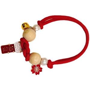 Generic Collare Antipulci Contro le Zecche, Collare Sicuro per il Controllo dei Pidocchi delle Pulci, vestibilità Comoda Ed Efficiente per Cani e Gatti (rosso M)