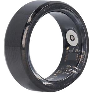 Jectse Smart Ring Health Tracker, Anelli Fitness Tracker Bluetooth per Donne e Uomini, Contapassi Integrato, Monitoraggio del Sonno, Impermeabile IP68, Durata Batteria 7 (BLACK)