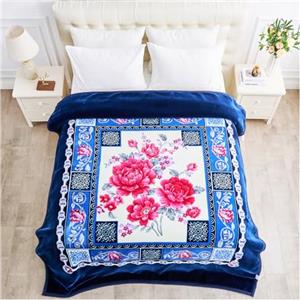 GC GAVENO CAVAILIA Coperta ponderata di alta qualità per adulti, 7 kg, coperta floreale per letto a 2 strati, coperta invernale reversibile pesante per dormire profondamente, grande king size (200 x