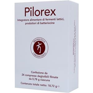 Bromatech Pilorex - Integratore Alimentare Fermenti Lattici - 24 Compresse da 0,78 g