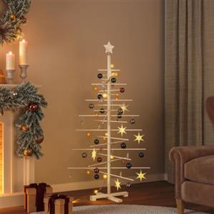 Generic Albero di Natale Decorativo in Legno 150 cm Legno Massello Pino (1,75KG)
