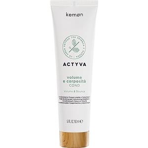 Actyva Kemon - Actyva Volume e Corposità Cond, Balsamo per Capelli Fini ad Azione Volumizzante con Semi di Lino, Senza Siliconi - 150 ml