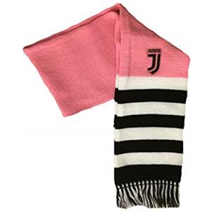 F.C.JUVENTUS Sciarpa Juventus Juve Ufficiale Rosa Donna Ragazza Girls in Acrilico Tubolare Doppia SCTJURORIGHFIBN