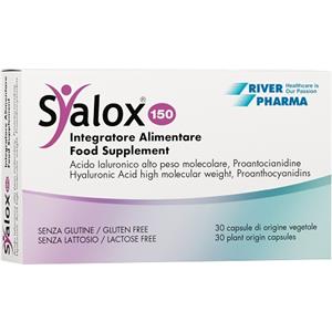 Syalox 150 - Integratore alimentare con acido ialuronico ad alto peso molecolare e proantocianidine da vite rossa - 30 capsule