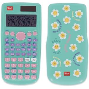 Legami - Calcolatrice Scientifica Count On Me, Tema Daisy, 3 Modalità, Base, Funzioni Scientifiche e Calcoli Statistici, Cover Scorrevole, Digitale, Doppia Alimentazione