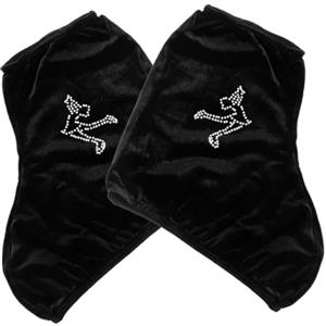 Yardwe Copripattini in Poliestere per Pattini Ghiaccio Copriscarpe Elastiche Esterno Copripattini per Pattinaggio Rotelle e Hockey su