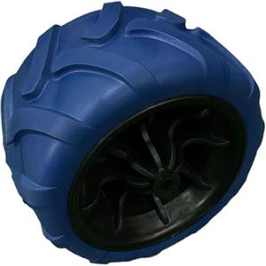 Ronyme Ruota per Carrello da Spiaggia da Campeggio Antiforatura Girevole con Alta Portata E Ottima Elasticità Adatto per Sabbia Terreni Difficili E Giardinag, Blu