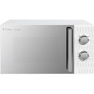Russell Hobbs Forno a Microonde Manuale Solo Russell Hobbs Honeycomb RHMM715 da 17 Litri e 700W, Bianco, con 5 Livelli di Potenza, Timer Integrato e Funzione Scongelamento.