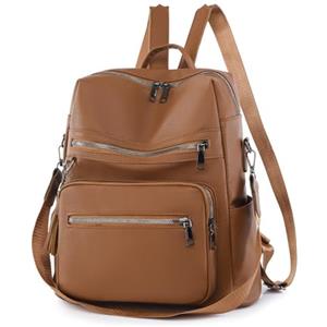 Aucuu Zaino Moda in pelle PU, Zaino Donna, Zaini Antifurto da Donna, Zainetto Casual Per Portatile PC, Borsa a Zaini Scuola per Shopping Scuola Viaggio Lavoro