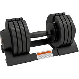 SPORTNOW Set Pesi Palestra 7/13/18/24 kg, Set di Manubri Regolabili per Braccia con Base di Stoccaggio e Impugnatura Antiscivolo, Pesi Manubri, per Allenamento Fitness Casa e Palestra, Nero